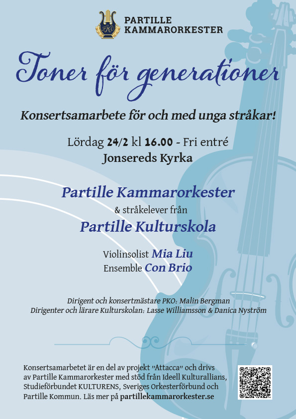 Konsertaffisch - "Toner för generationer" 2024 02 24