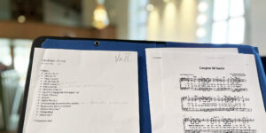 Noter och program från vårkonsert och musikgudstjänst i Sävedalens kyrka